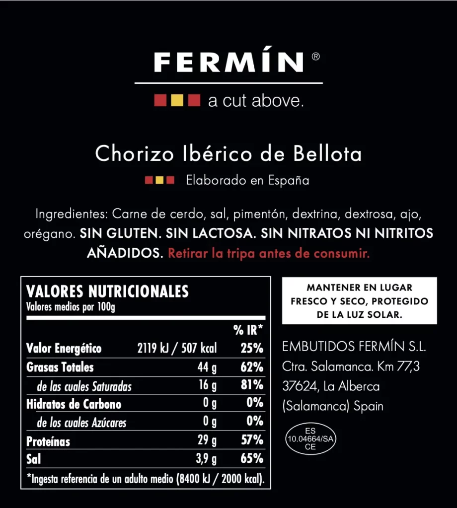 Fermín - EUROPA Chorizo de Bellota Ibérico