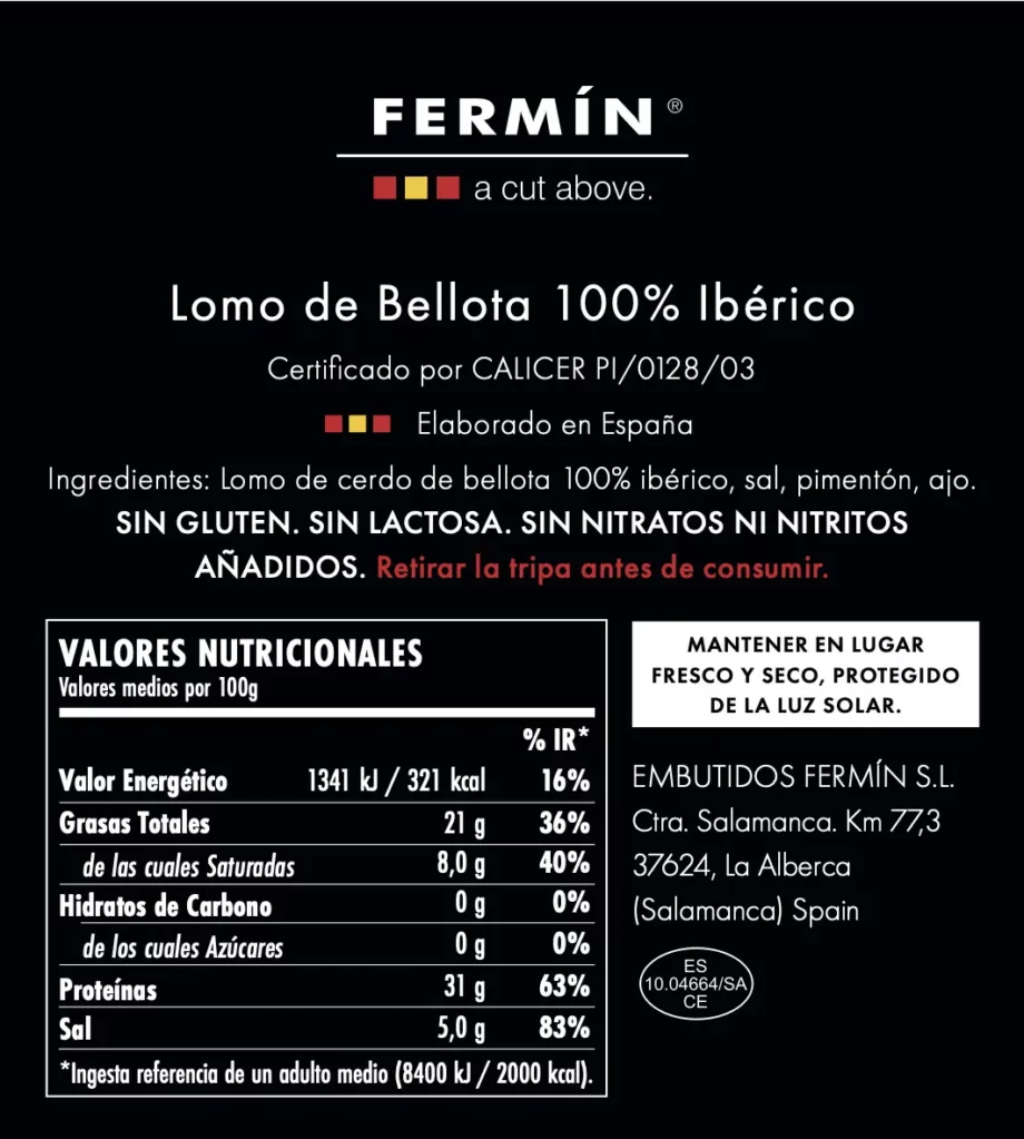 Fermín - EUROPA Lomo de Bellota 100_ Ibérico